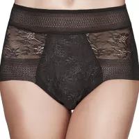 Janira Slip Vita Alta Carey Magic Band Pizzo | Invisibile Traspirante Nero Nudo