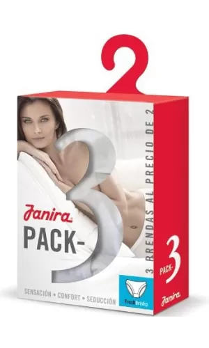 Janira Brislip Esencial Pack 3 | Mutandina Essenziale Cotone Super Cotton