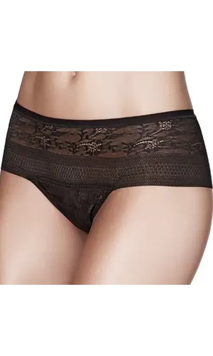 Janira Slip Vita Alta Carey Magic Band Pizzo | Invisibile Traspirante Nero Nudo Baltic