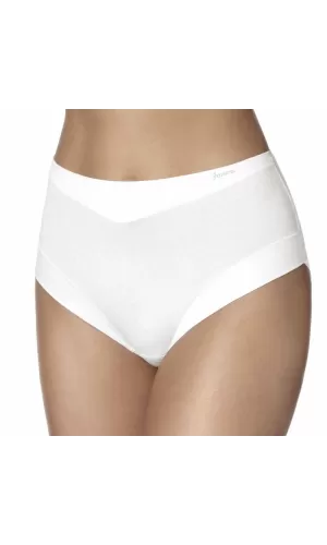 Janira Slip Cotton Band Vita Alta Donna Bianco – Cotone Elasticizzato Comfort Traspirante