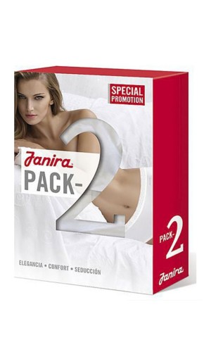 Janira Slip Esencial Pack-2 – Slip Donna in Cotone Super-Cotton Comfort Quotidiano