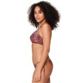 LingaDore Slip Bikini Brasiliano Leopard Flower con Laccetti Regolabili Fantasia