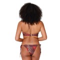 LingaDore Slip Bikini Brasiliano Leopard Flower con Laccetti Regolabili Fantasia