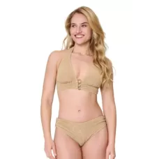 LingaDore Bikini Donna Triangolo Imbottito con Coppe Removibili e Slip Regular Fit