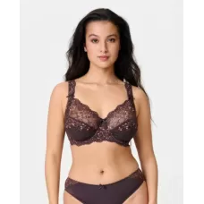 LingaDore Reggiseno Daily Full Cup con Ferretto e Pizzo – Marrone