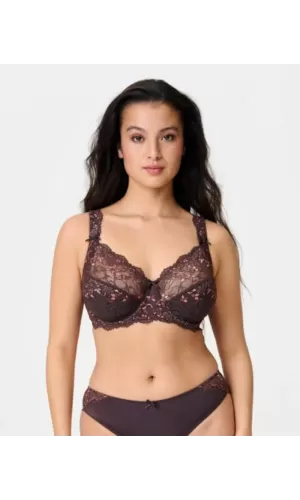 LingaDore Reggiseno Daily Full Cup con Ferretto e Pizzo – Marrone
