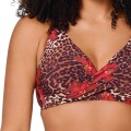 LingaDore Reggiseno Bikini Donna Leopard Flower con Ferretto Non Imbottito  per Seni Grandi