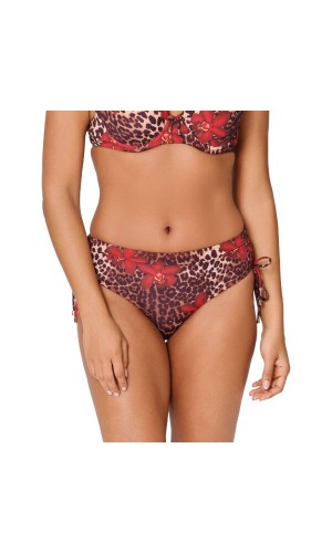 LingaDore Slip Bikini Shorty Leopard Flower con Laccetti Regolabili Fantasia