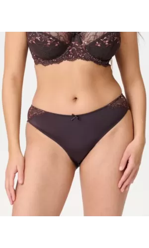 LingaDore Daily Slip in Pizzo e Microfibra – Marrone