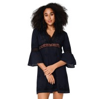 LingaDore Tunica Mare Donna in Cotone con Scollo a V e Manica 3/4