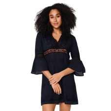 LingaDore Tunica Mare Donna in Cotone con Scollo a V e Manica 3/4