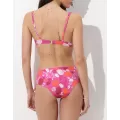 Costume Slip Bikini Vita Alta Lovable - Coulisse Regolabile Stampa Conchiglie Fucsia