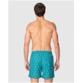 Massana Bermuda Mare Uomo Stampa Ancorette Verde | Costume Bagno Asciugatura Rapida