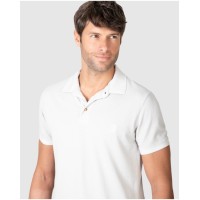 Massana Polo Uomo Bianca in Cotone Punto Piqué – Manica Corta, Comfort Traspirante, Vestibilità Casual