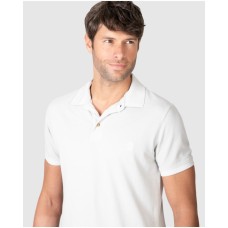 Massana Polo Uomo Bianca in Cotone Punto Piqué – Manica Corta, Comfort Traspirante, Vestibilità Casual