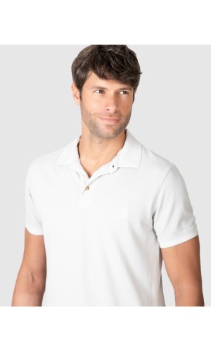 Massana Polo Uomo Bianca in Cotone Punto Piqué – Manica Corta, Comfort Traspirante, Vestibilità Casual