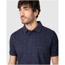 Massana Polo Uomo Manica Corta Cotone Punto Piquet Blu | Regular Fit Casual