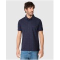 Massana Polo Uomo Manica Corta Cotone Punto Piquet Blu | Regular Fit Casual