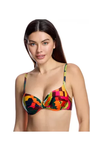 Ory Reggiseno Mare Multicolor con Ferretto – Spalline Regolabili, Coppa C