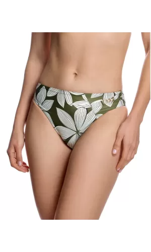 Ory Slip Mare Verde Floreale Vita Media – Catenina Dorata, Asciugatura Rapida
