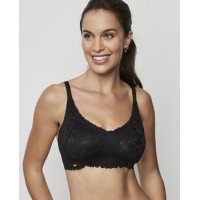 Selmark Reggiseno Triangolo Senza Ferretto Comfortwear ONE&LACE con Coppa Estraibile – Nero Bianco Nudo