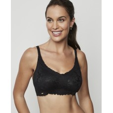 Selmark Reggiseno Triangolo Senza Ferretto Comfortwear ONE&LACE con Coppa Estraibile – Nero Bianco Nudo