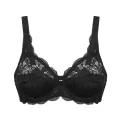 Susa Reggiseno Latina con Ferretto e Pizzo – Sostegno Alto, Nero